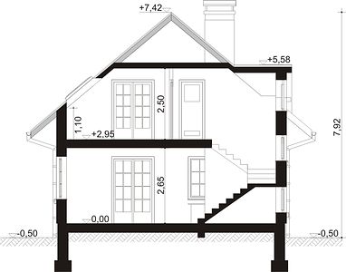Фасад дома KAF-6553-47 Фасад дома KAF-6553-47