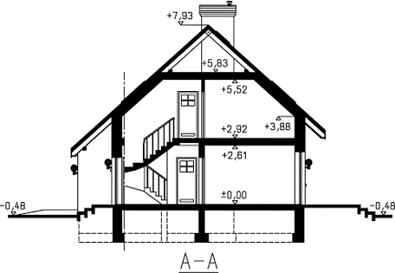 Фасад дома KCK-9565-77 Фасад дома KCK-9565-77