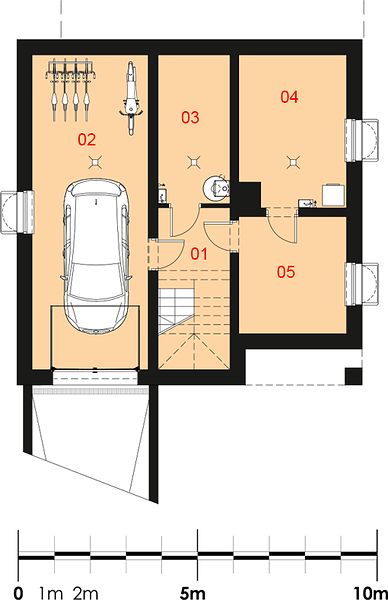 План 1 этажа дома BCD-2452-48 План 1 этажа дома BCD-2452-48